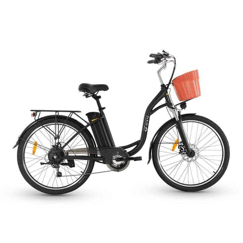 DYU C6 Bicicleta Eléctrica Urbana de 26", 250 W, 36 V 12,5 Ah, hasta 60 km