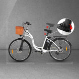 DYU C6 Bicicleta Eléctrica Urbana de 26", 250 W, 36 V 12,5 Ah, hasta 60 km