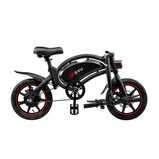 DYU D3F Bicicleta Eléctrica Plegable de 14 Pulgadas con Asistencia al Pedaleo, Sin Acelerador