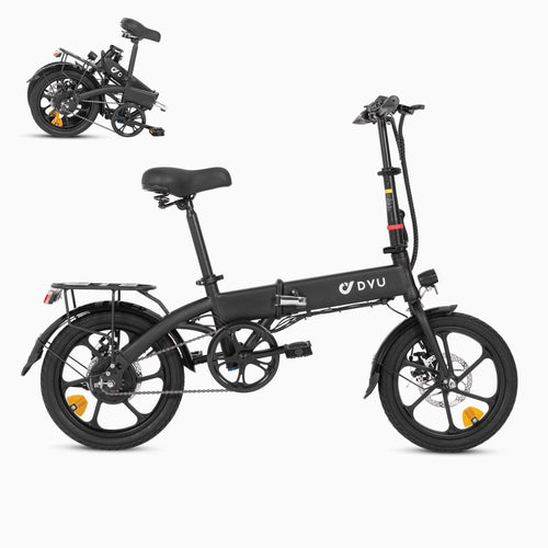 DYU A1F Pro bicicleta eléctrica plegable de 16″ con autonomía de hasta 60 km