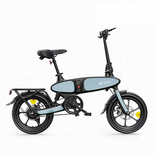 Bicicleta eléctrica plegable DYU C2 con diseño compacto y moderno