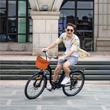 DYU C6 Bicicleta Eléctrica Urbana de 26", 250 W, 36 V 12,5 Ah, hasta 60 km