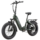 Bicicleta eléctrica plegable TTGO F6 Boost en entorno natural todoterreno