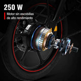 Motor sin escobillas de 250 W de alto rendimiento para la bicicleta eléctrica DYU D3F