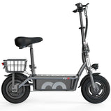 Patinete eléctrico iScooter F2 con asiento y neumáticos hinchables de 10 pulgadas