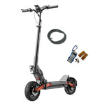 Patinete eléctrico todoterreno Joyor S10-S-Z en terreno irregular con doble motor y suspensión